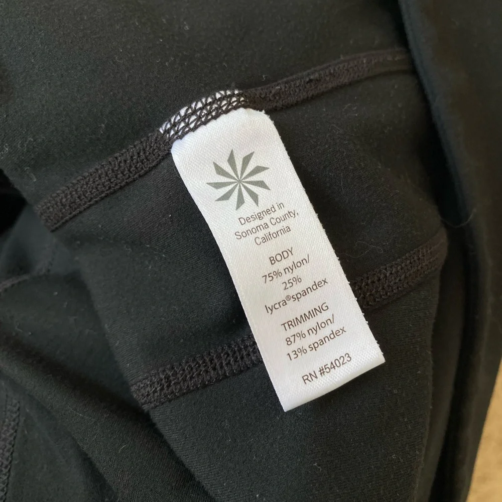 Athleta Black‎ Blissout Jacket Womens Size M/L Asymmetrical Zip
